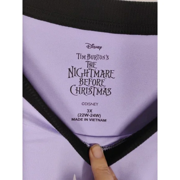 NWT Disney XL Nightmare Before Christmas Night Shirt Pockets Jack Skellington - Picture 5 of 6
